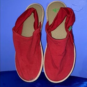 Sanuk Yoga Sling Cruz Clog Red